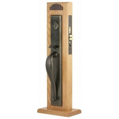 Emtek Medium Bronze Handleset F203326ARMBLH212 F203326ARMBLH212